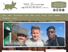 Tablet Screenshot of gourmet-hog-roast.com